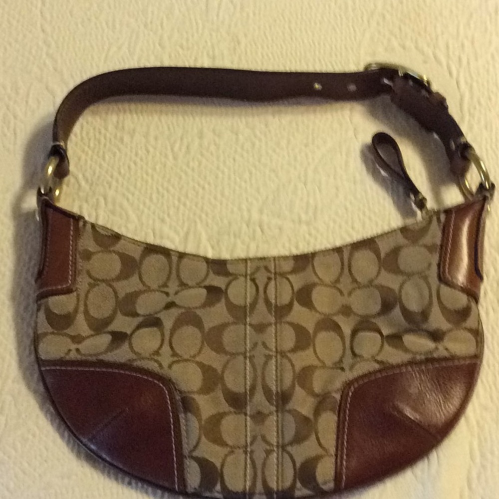 Coach small purse brown